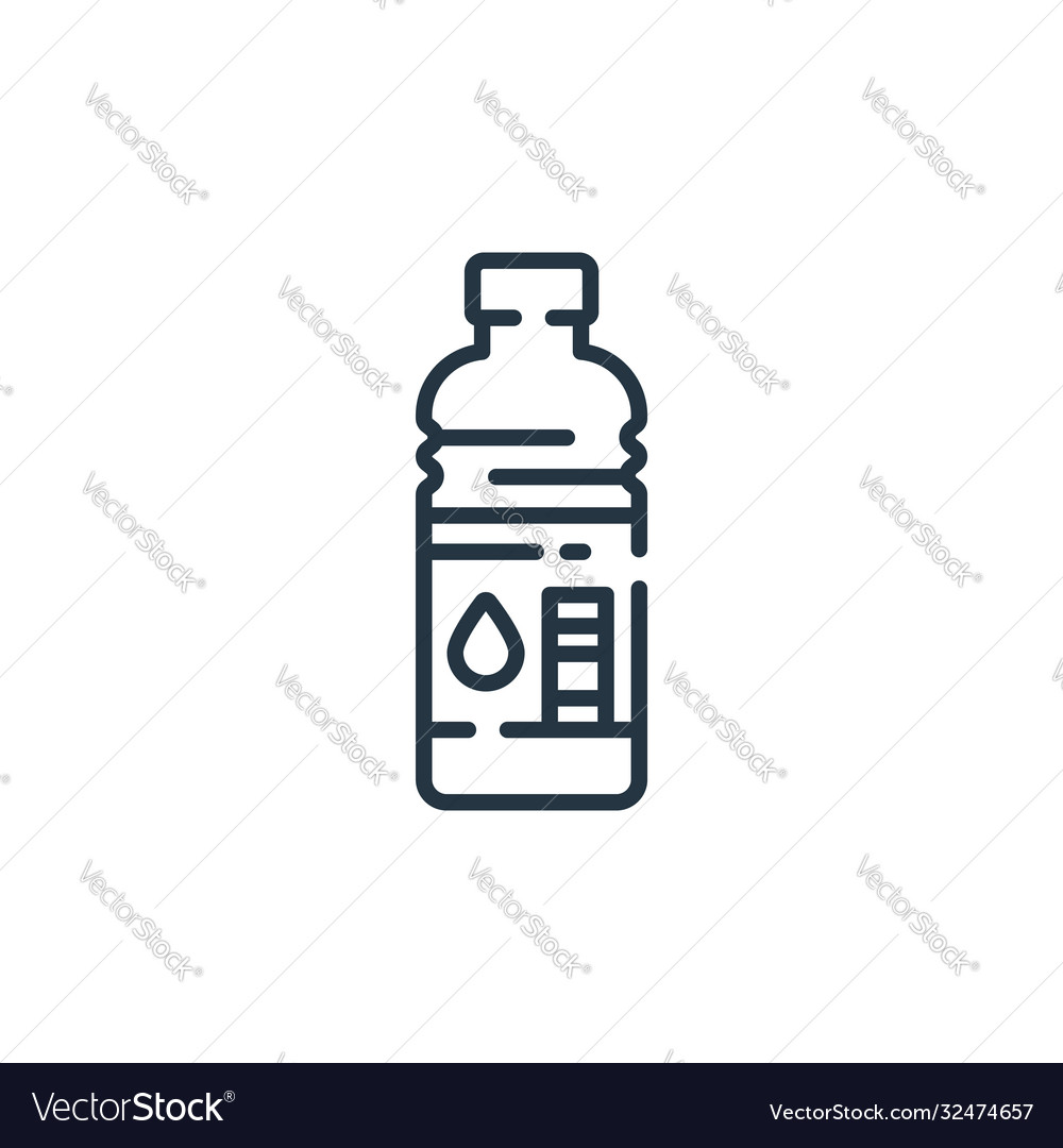 Water bottle icon editable stroke vector image Water bottle icon editable stroke