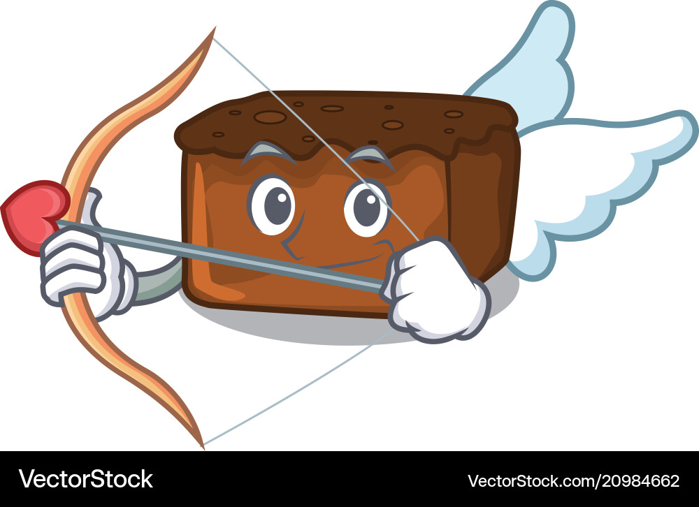 Cupid Brownies Character Cartoon Style Royalty Free Vector