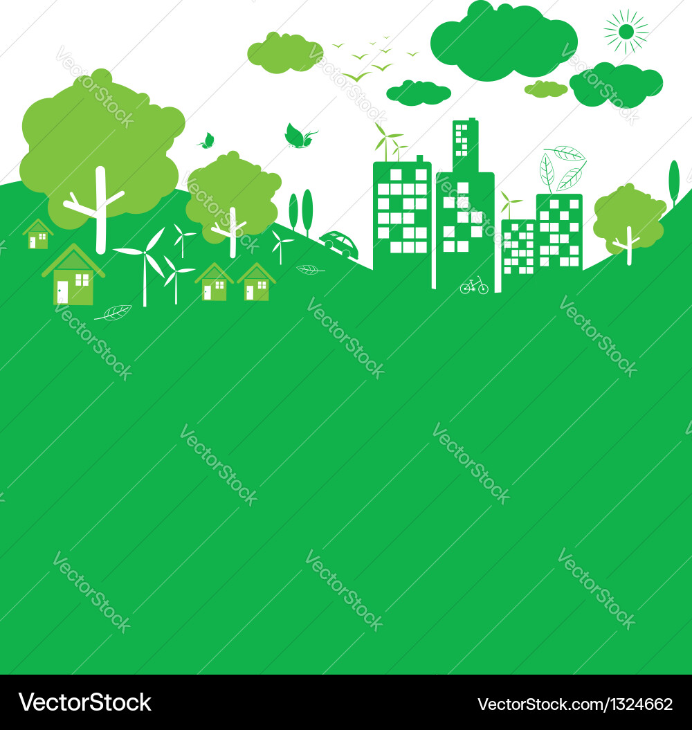 Ecology concept Royalty Free Vector Image - VectorStock