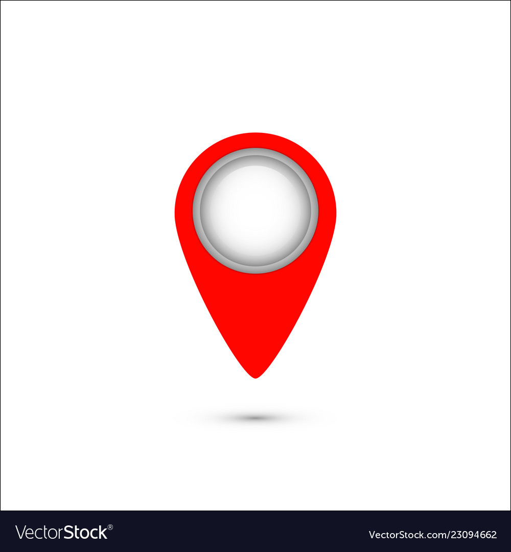 Location icon pointer vector image Location icon pointer
