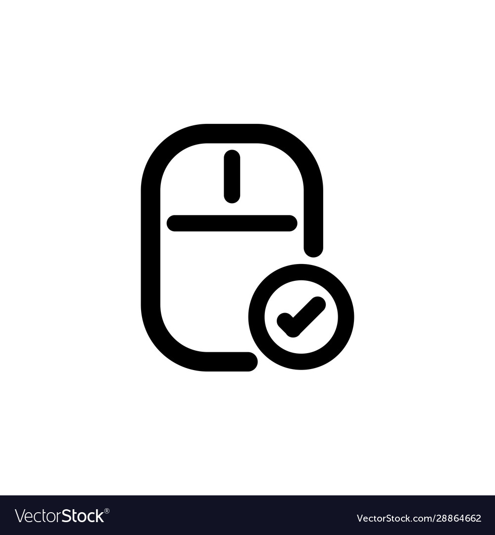 Mouse icon design line style part 10 enable