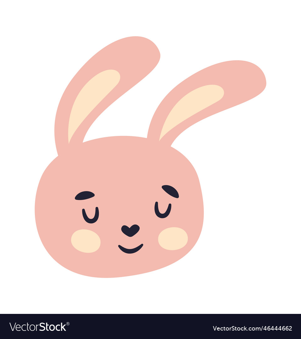 Rabbit animal head