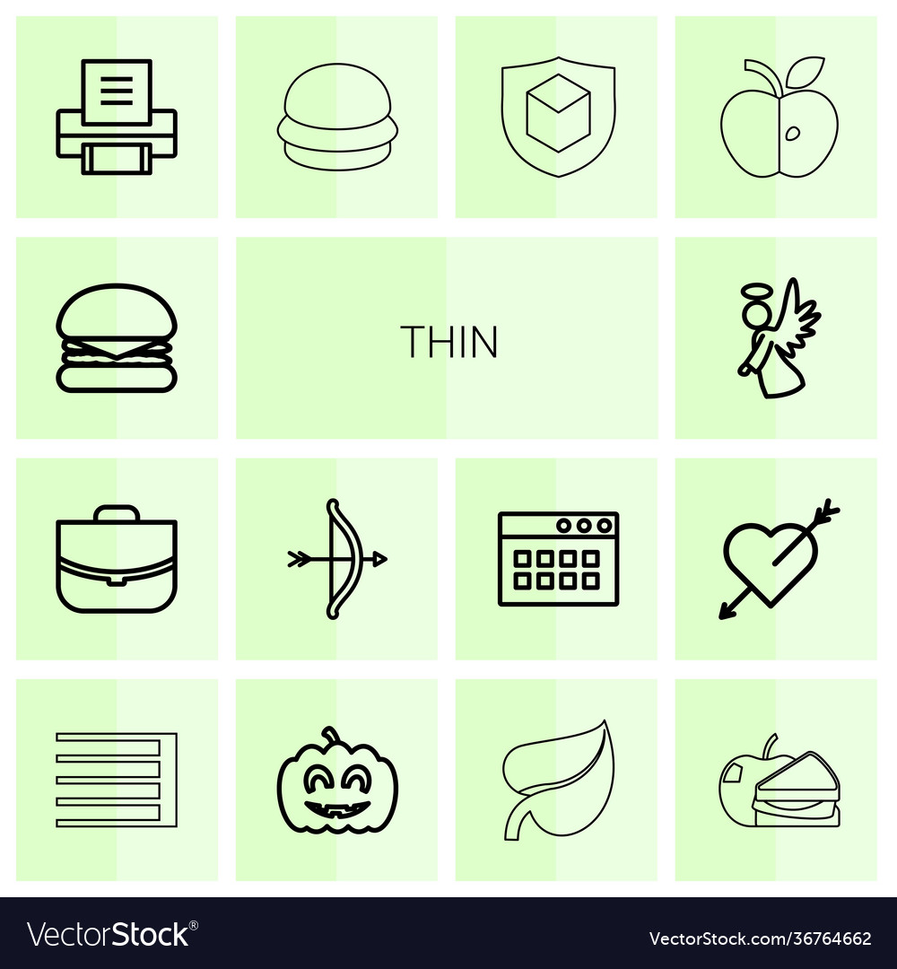 Thin icons