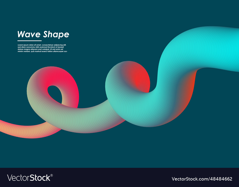 Wavy shape with gradient colors