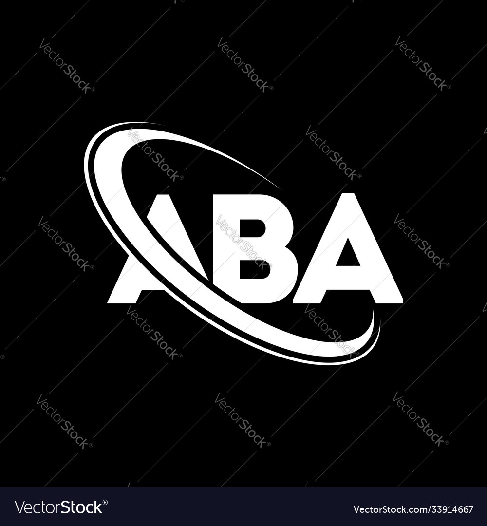 Aba logo a b design white letter abaa