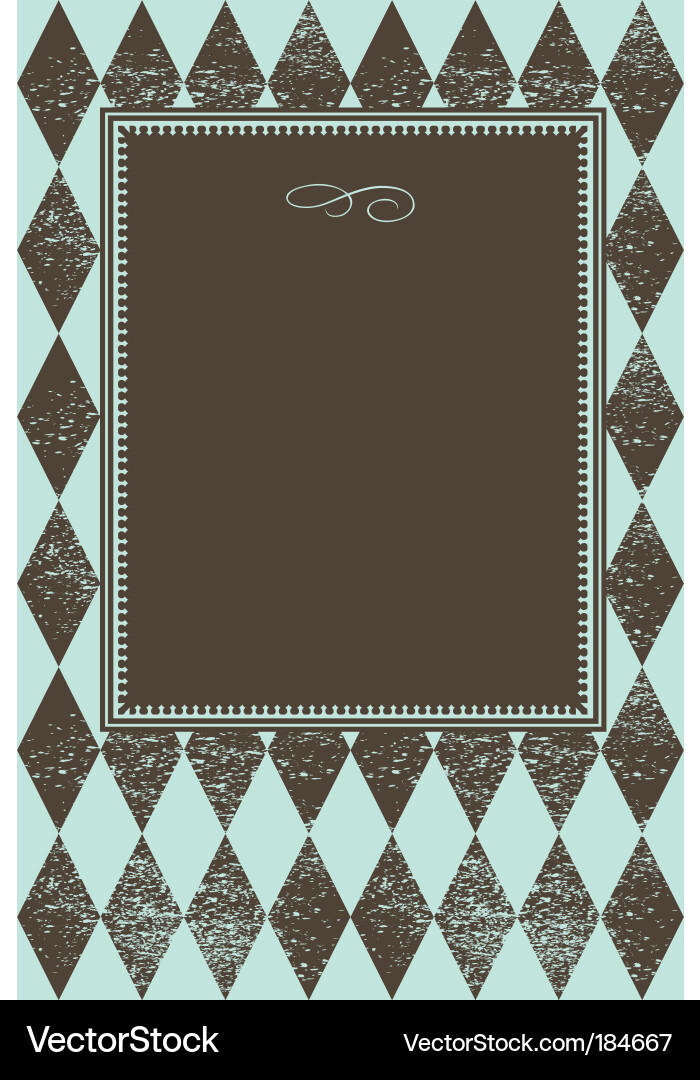 Checker pattern frame Royalty Free Vector Image