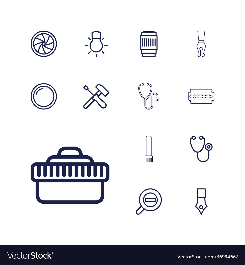 Macro icons Royalty Free Vector Image - VectorStock