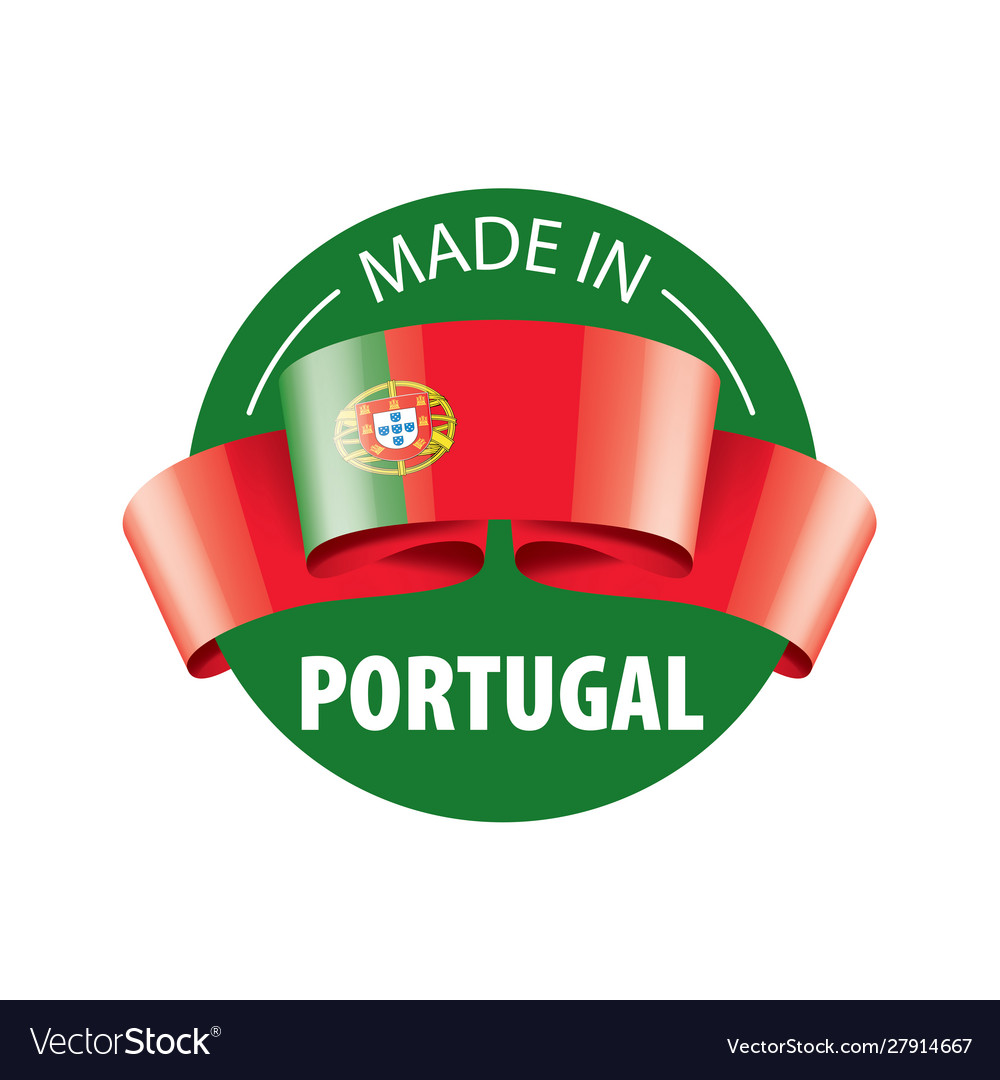 Portugal flag on a white Royalty Free Vector Image