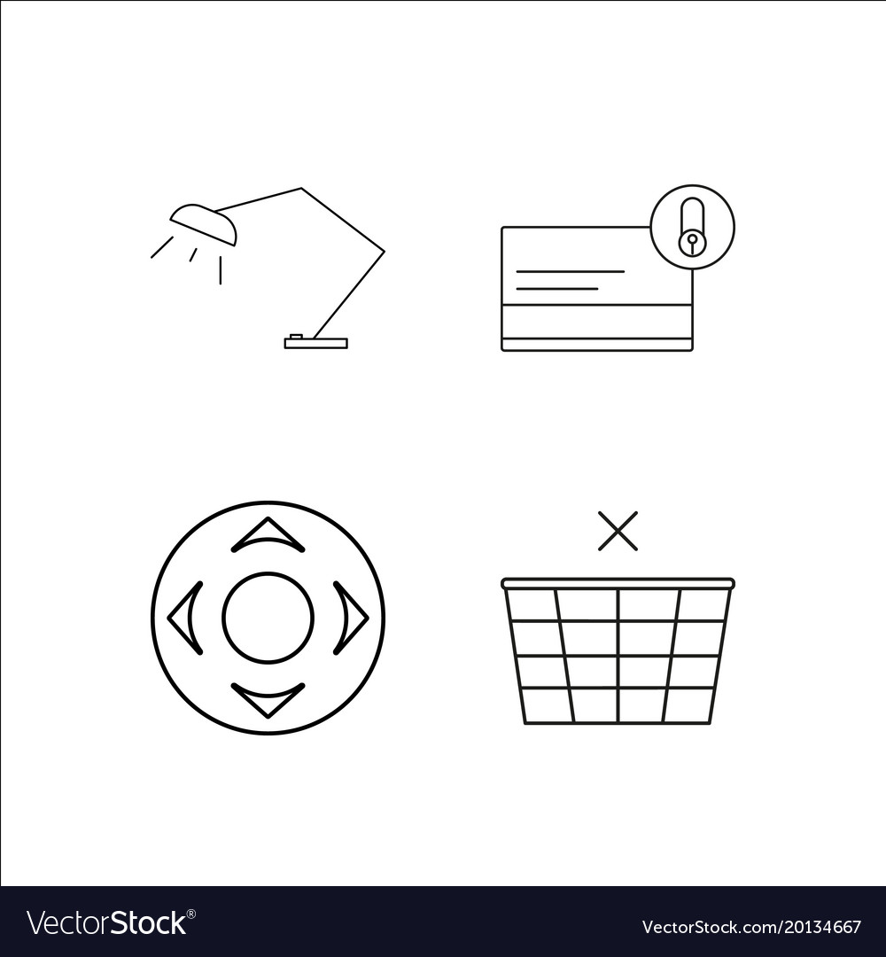 Web simple linear icon setsimple outline icons