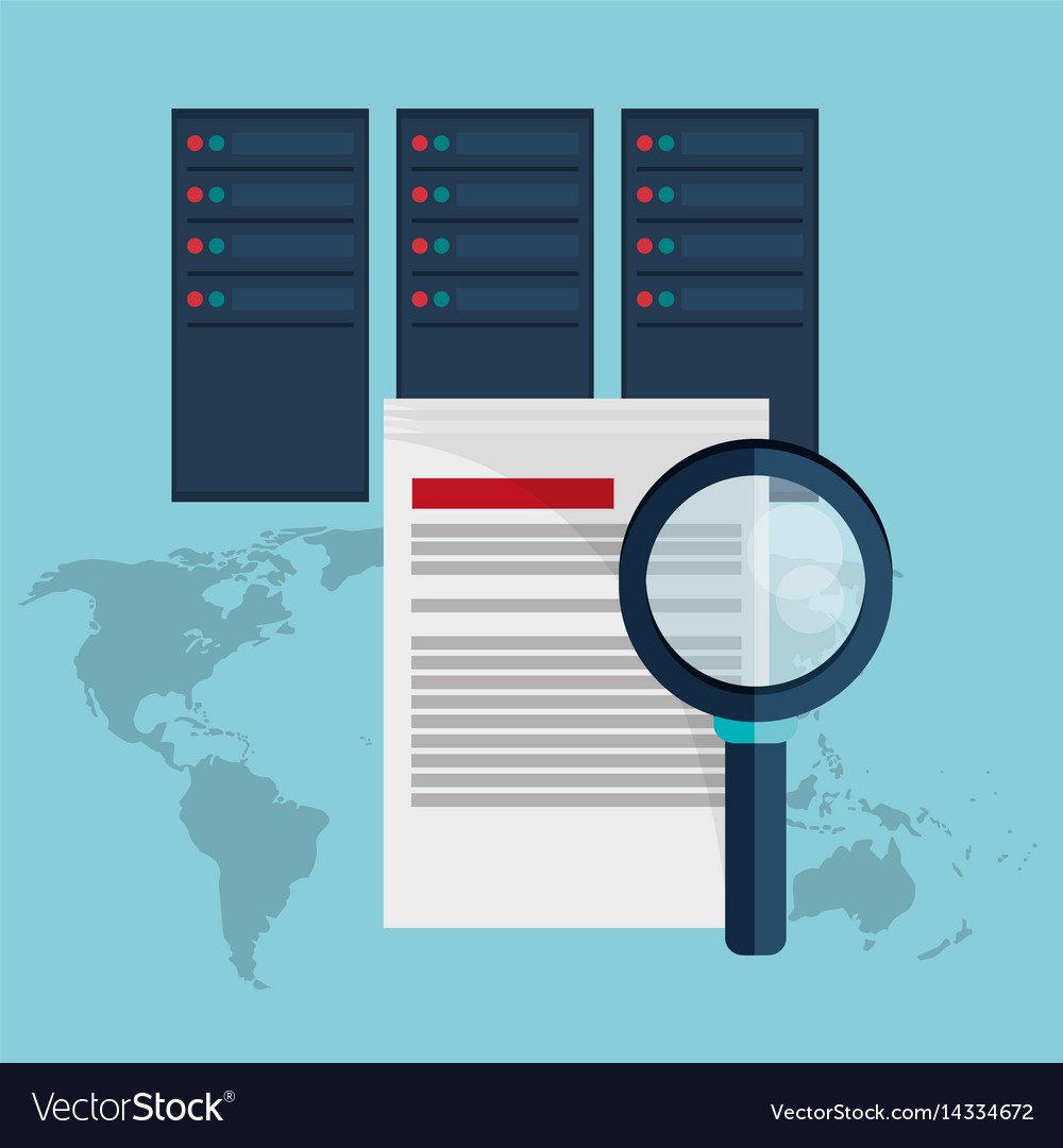 Data center document analysis search