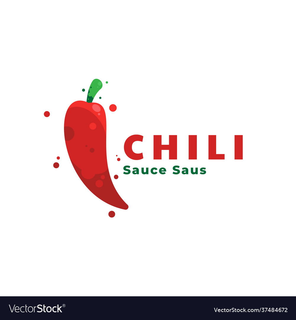 Logo chili simple mascot style