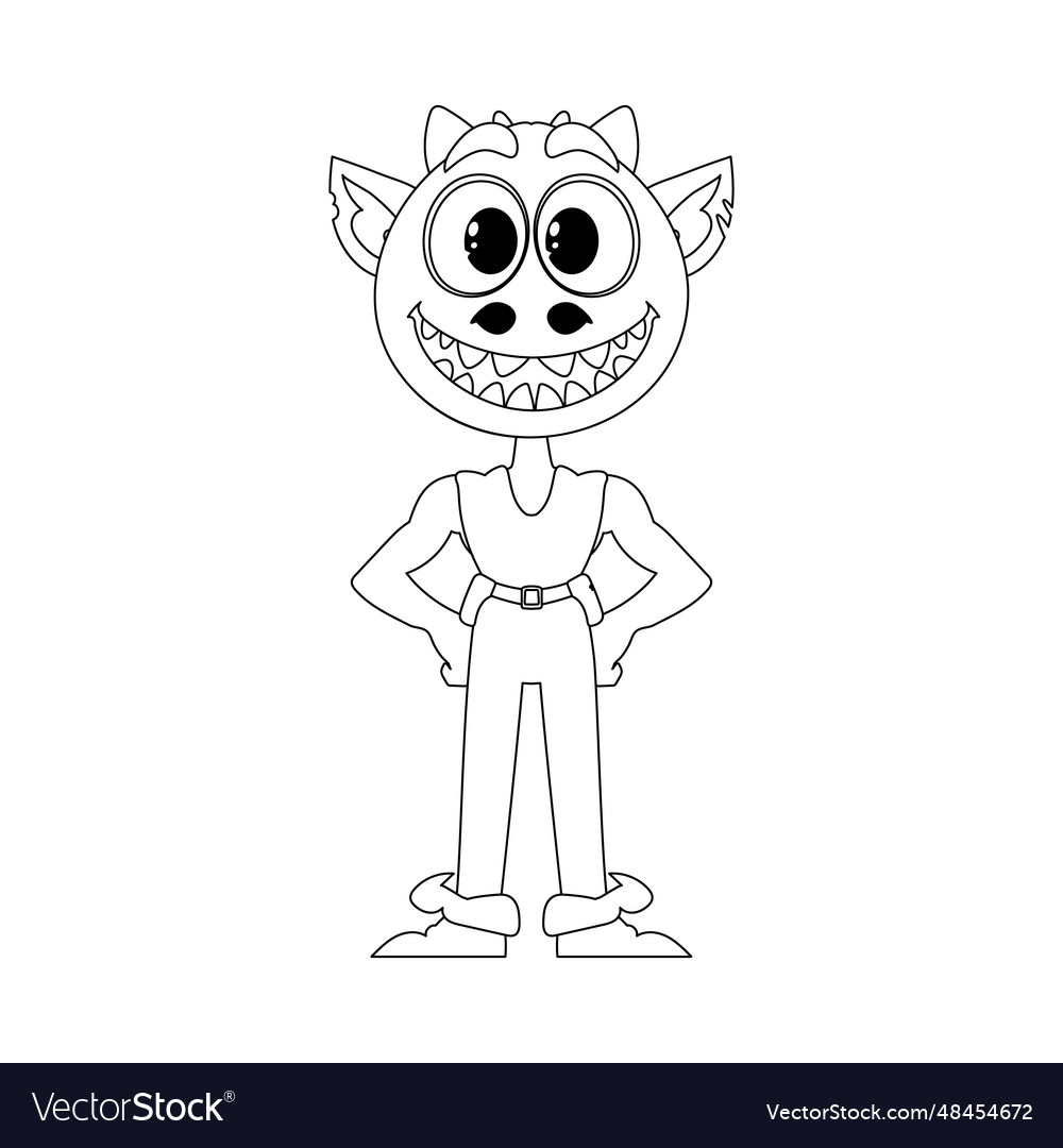 Dieser Cartoon Charakter ist besonders und cool