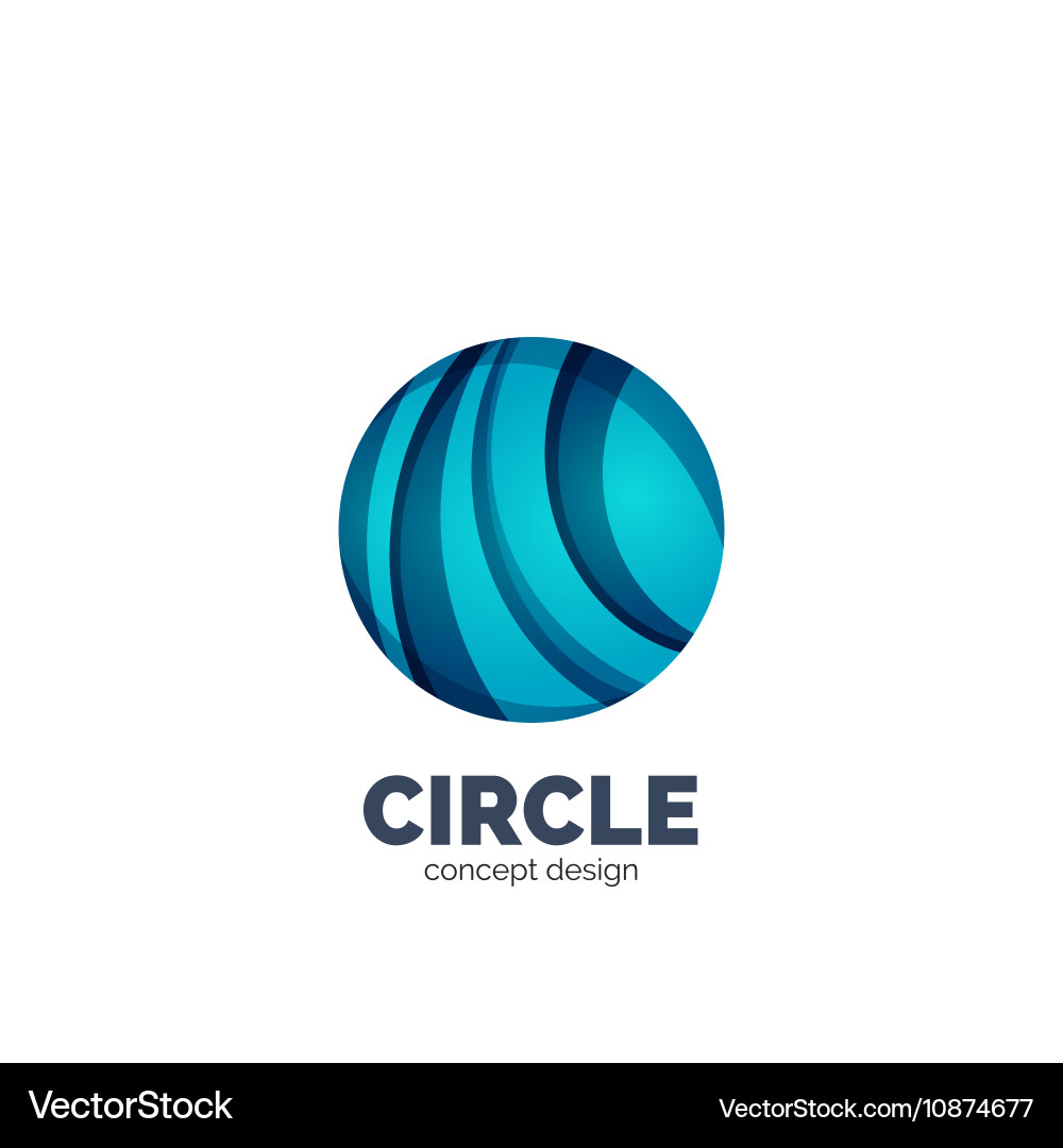 Abstract circle logo Royalty Free Vector Image