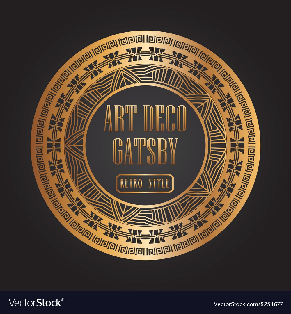 Art deco element gatsby design