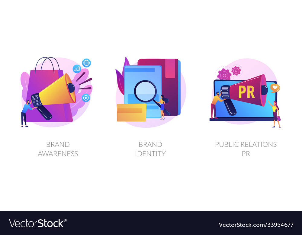 Brand reputation concept metaphors vector image Brand reputation concept metaphors