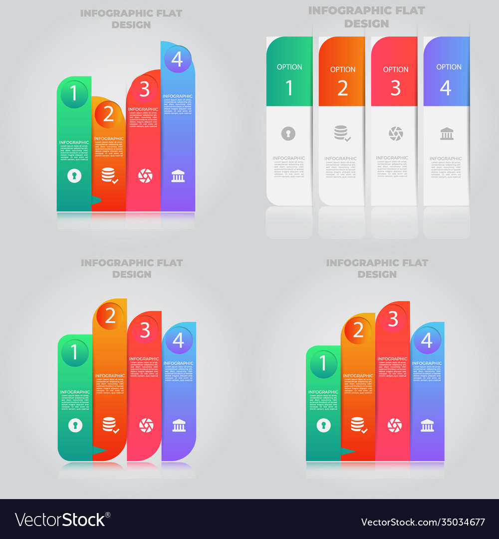 Business data visualization process chart Vector Image