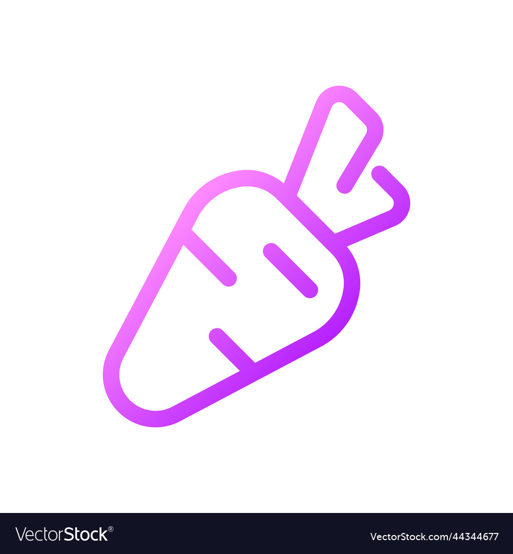 Carrot Pixel Perfect Gradient Linear Ui Icon Vector Image Carrot Pixel Perfect Gradient Linear Ui Icon Vector Image