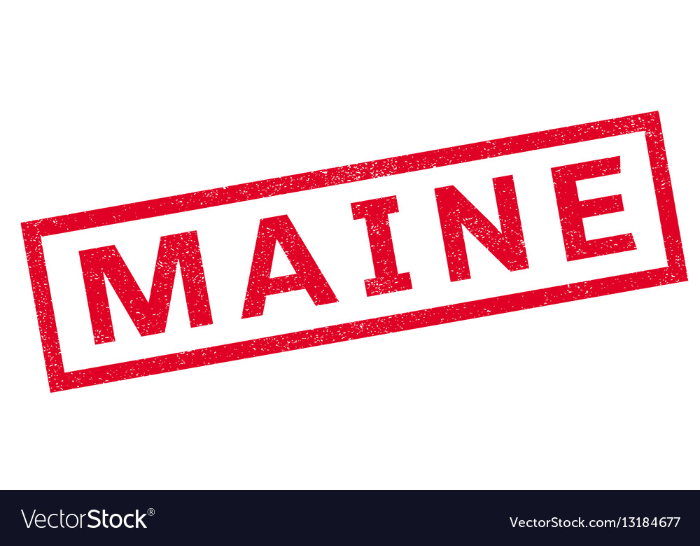 Maine rubber stamp