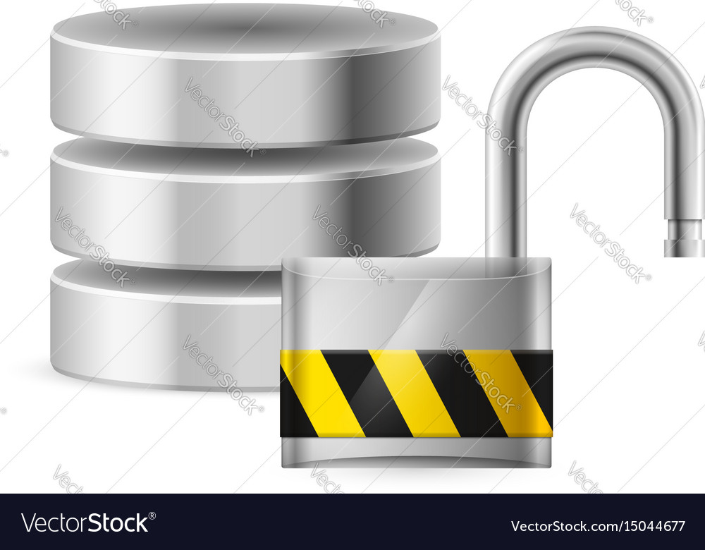 Open padlock - computer security concept