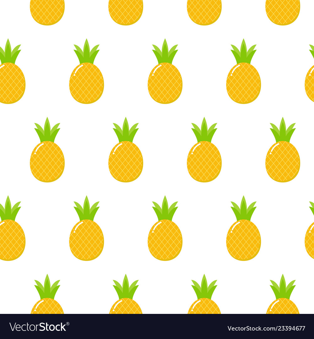 Seamless pineapple pattern for textile fabric or Vector Image