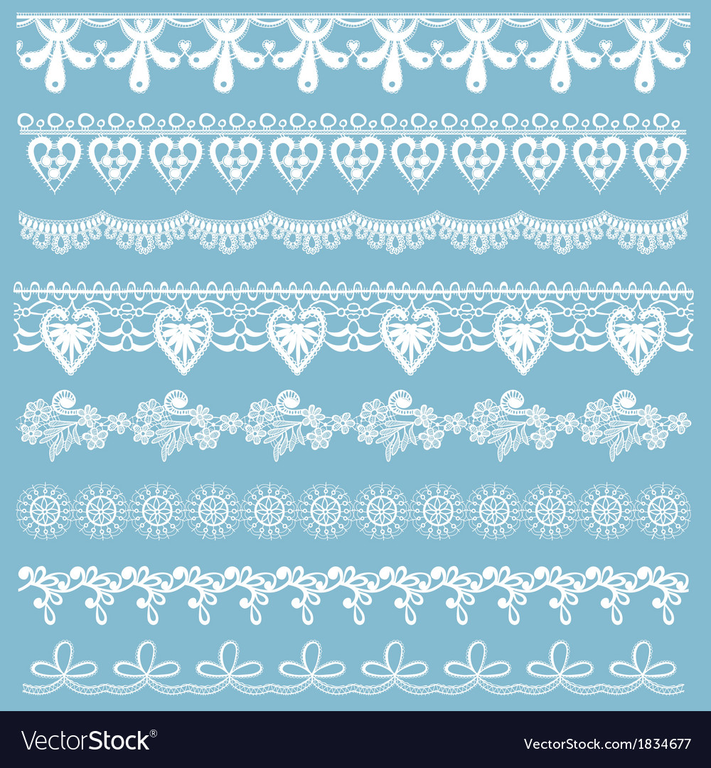 blue lace ribbon