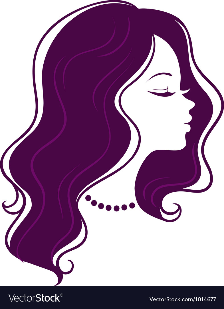 Cabello animations. Волосы вектор. Силуэт головы девушки. Женщина вектор. Красивый значок красоты.