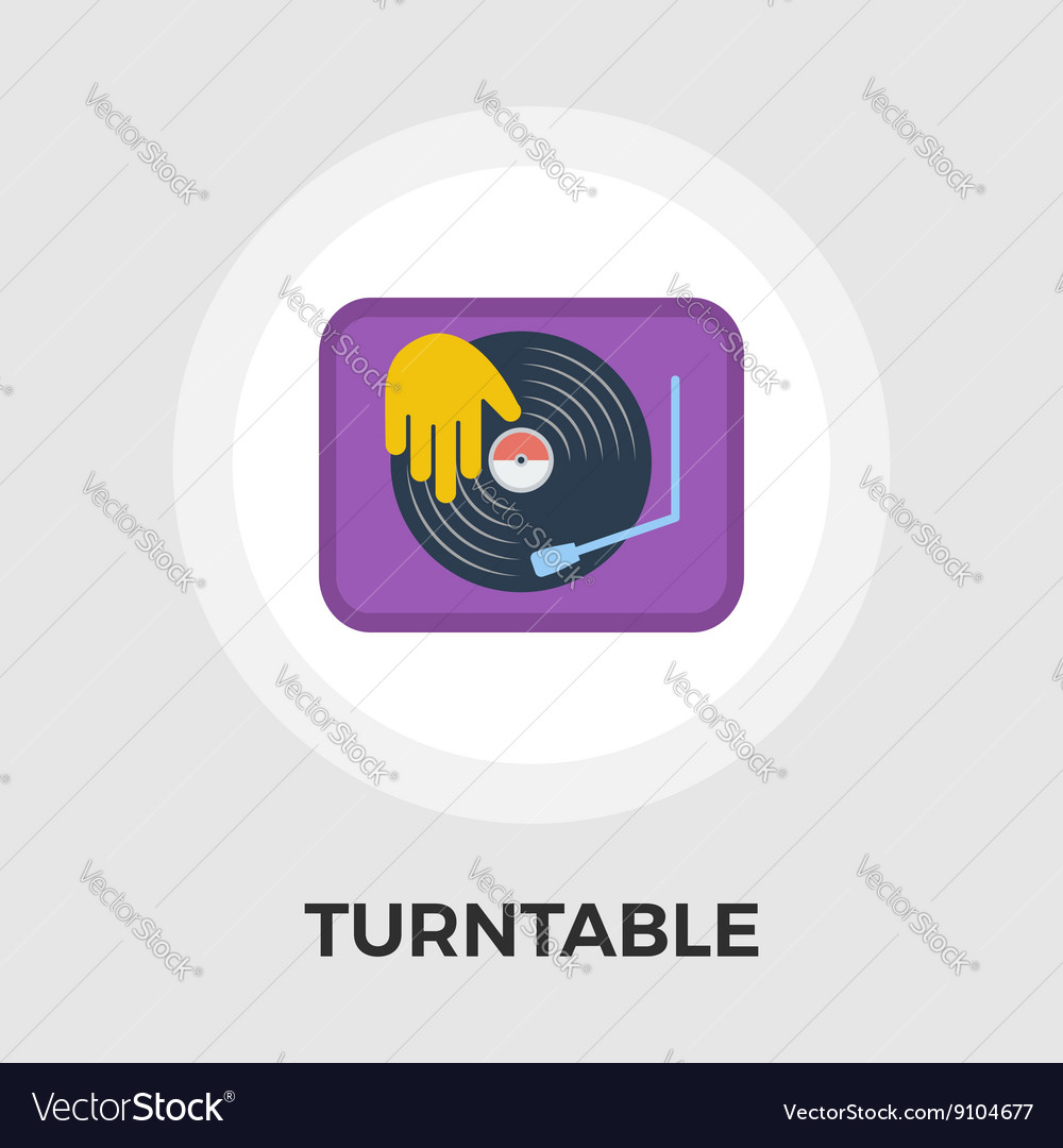 Turntable flat icon