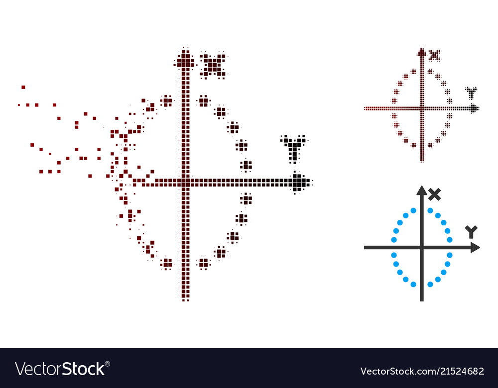Auflösung Pixel-Halton ellipse-Plot-Symbol vector image Auflösung Pixel-Halton ellipse-Plot-Symbol