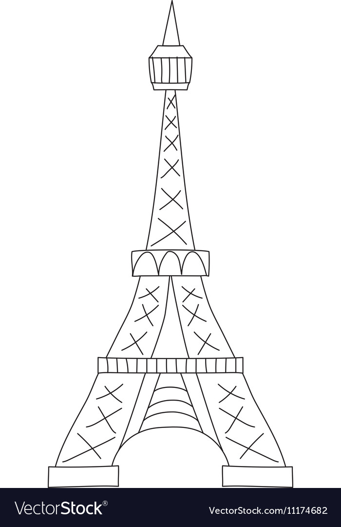 Eiffel tower Royalty Free Vector Image - VectorStock