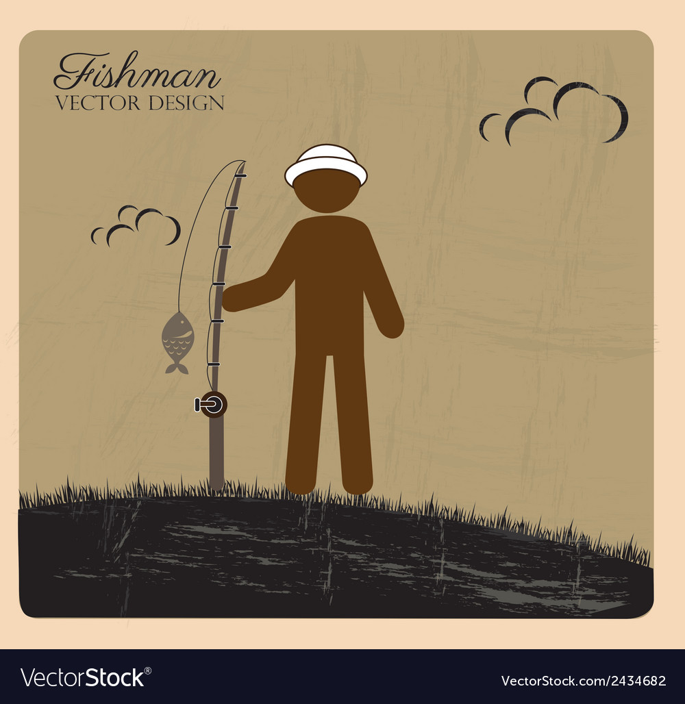 Fishman Royalty Free Vector Image - VectorStock