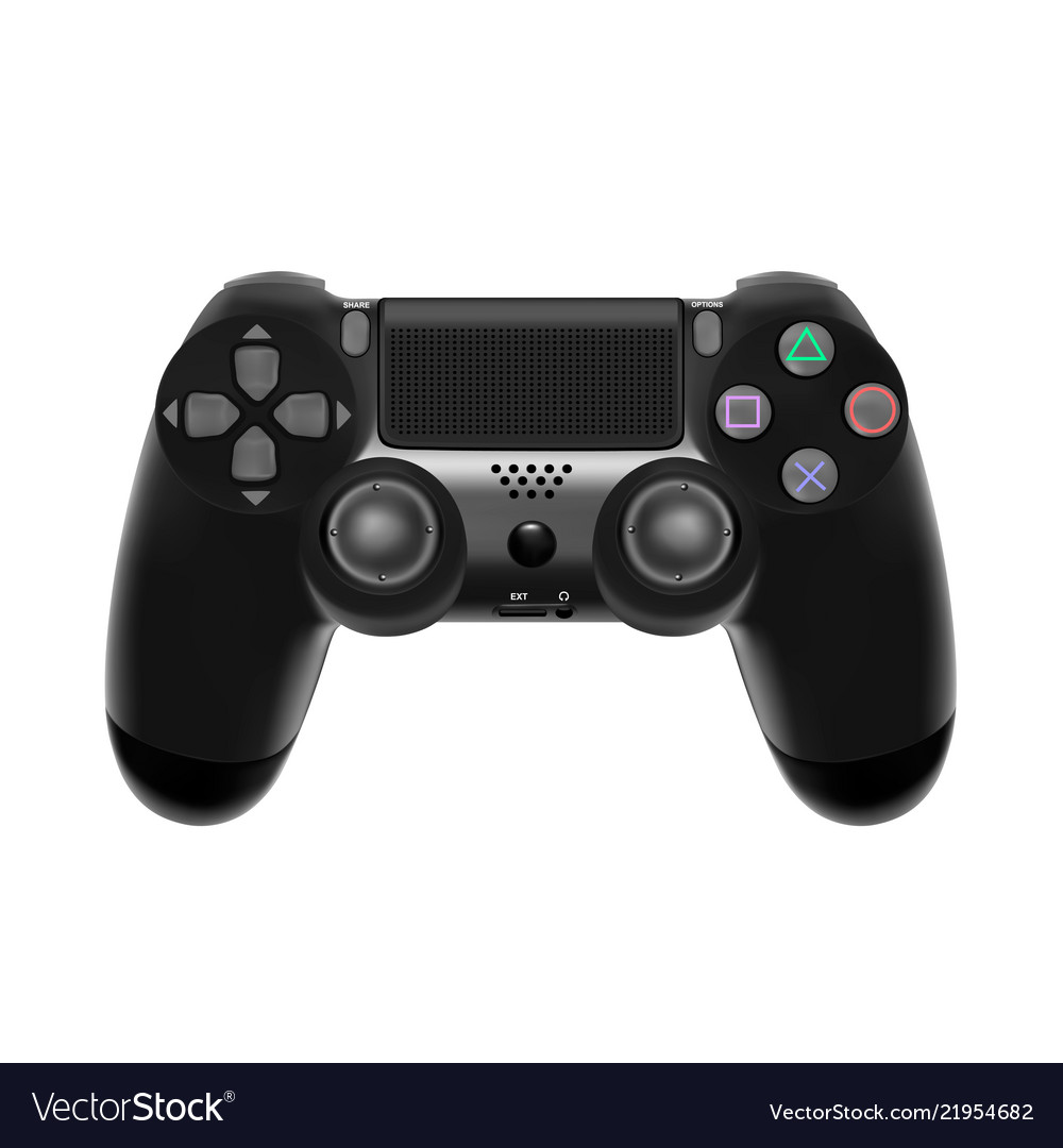 Gamepad for a console gamegame controller isolate vector image Gamepad for a console gamegame controller isolate