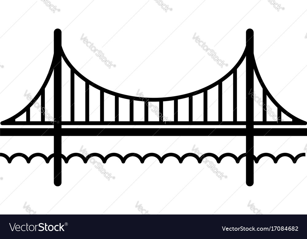 golden gate bridge outline