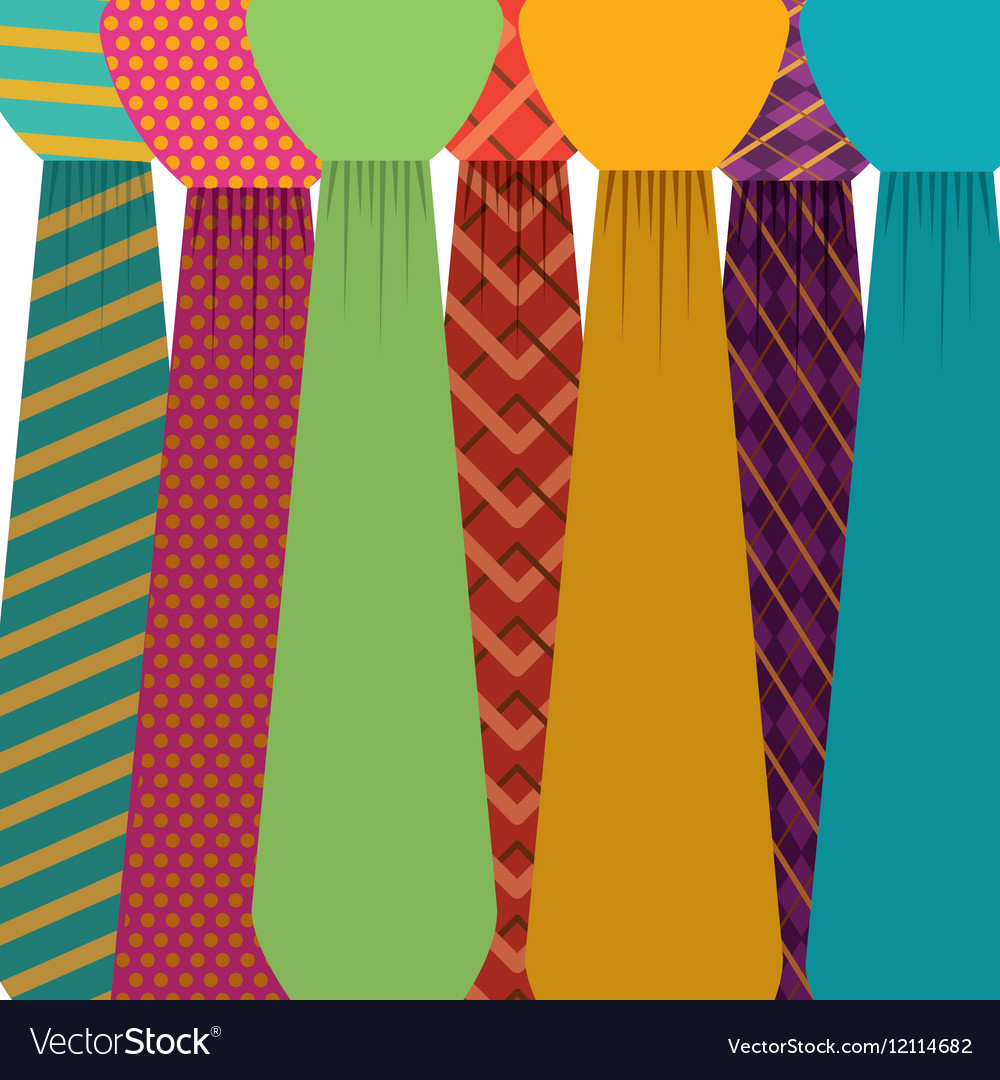 Isolated necktie design