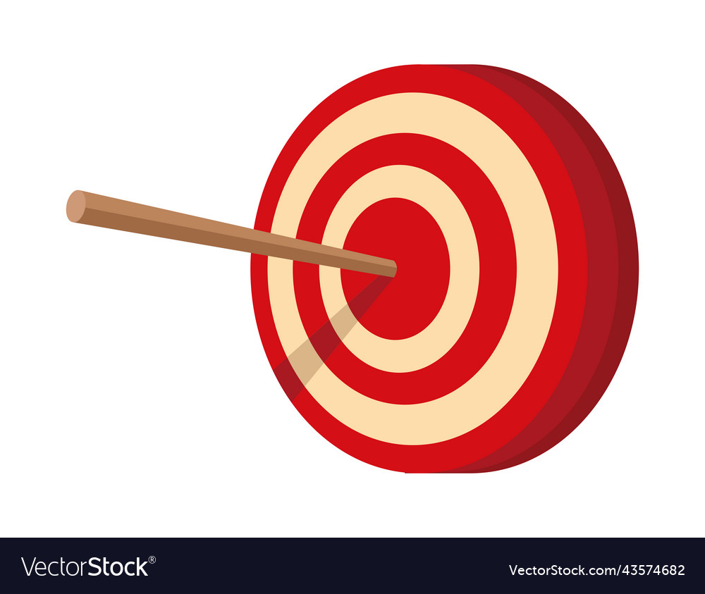 Target and arrow success Royalty Free Vector Image