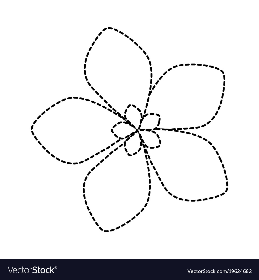 Uncolored flower design