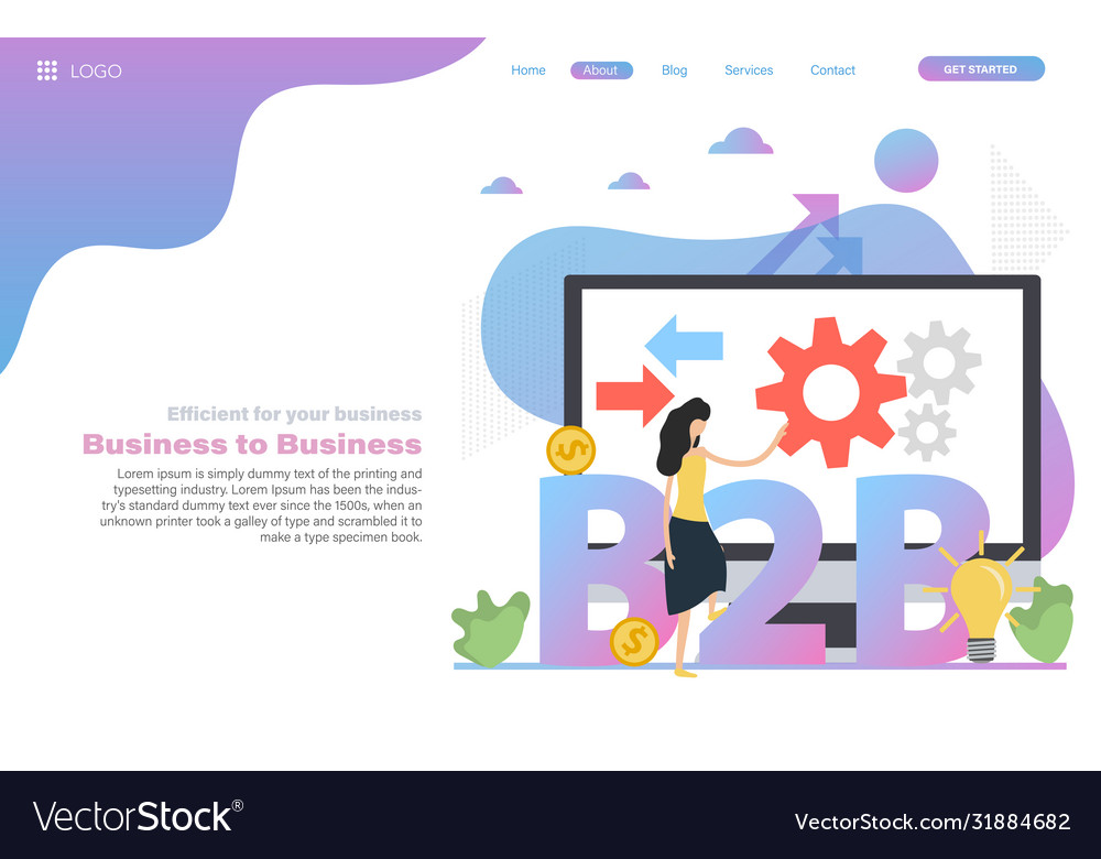 Web header template business