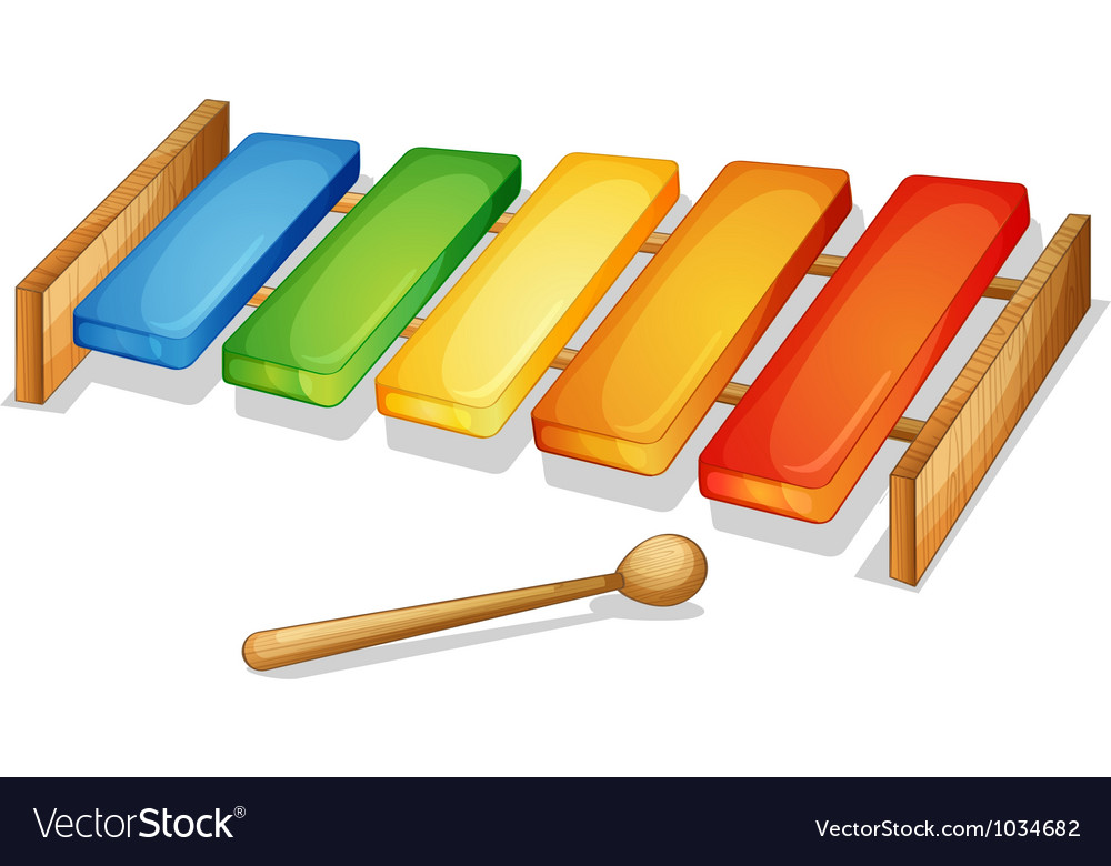 Download Xylophone Royalty Free Vector Image - VectorStock