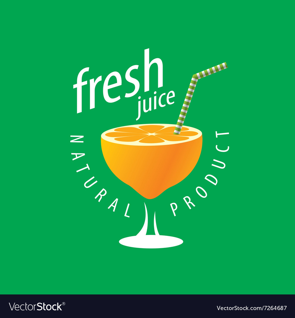 Logo of fresh juice Royalty Free Vector Image - VectorStock