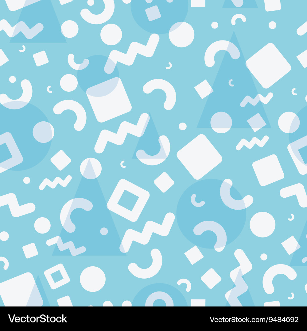 Seamless pattern memphis style Royalty Free Vector Image