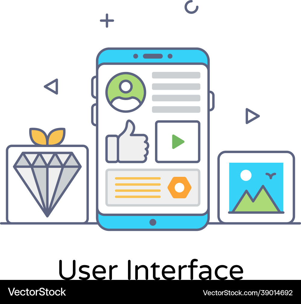 User interface Royalty Free Vector Image - VectorStock