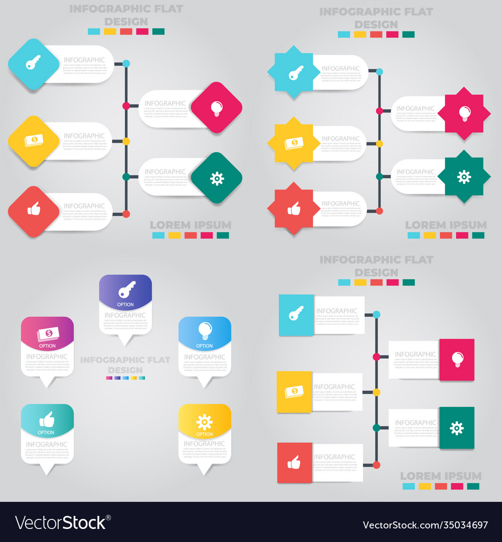 Business data visualization process chart Vector Image