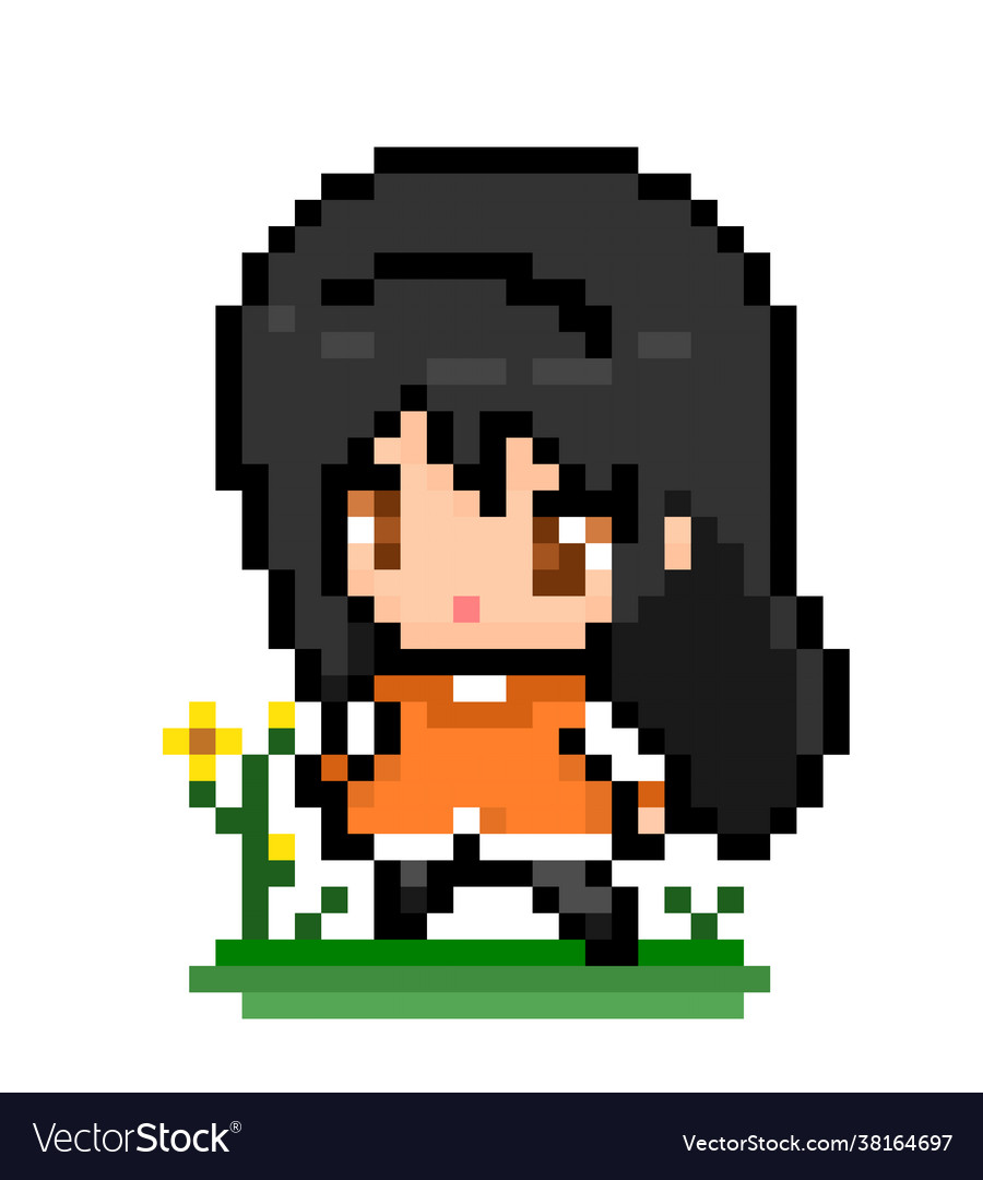 Pixel art anime