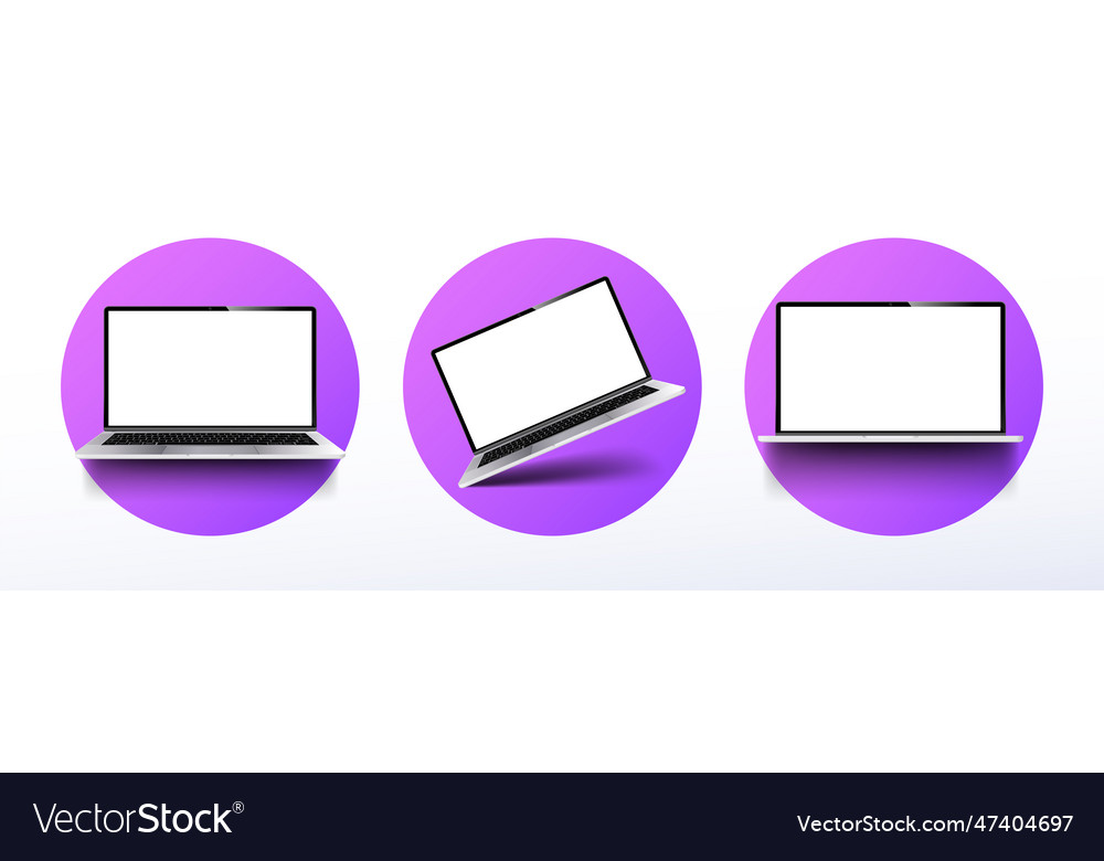 Laptop mockup set