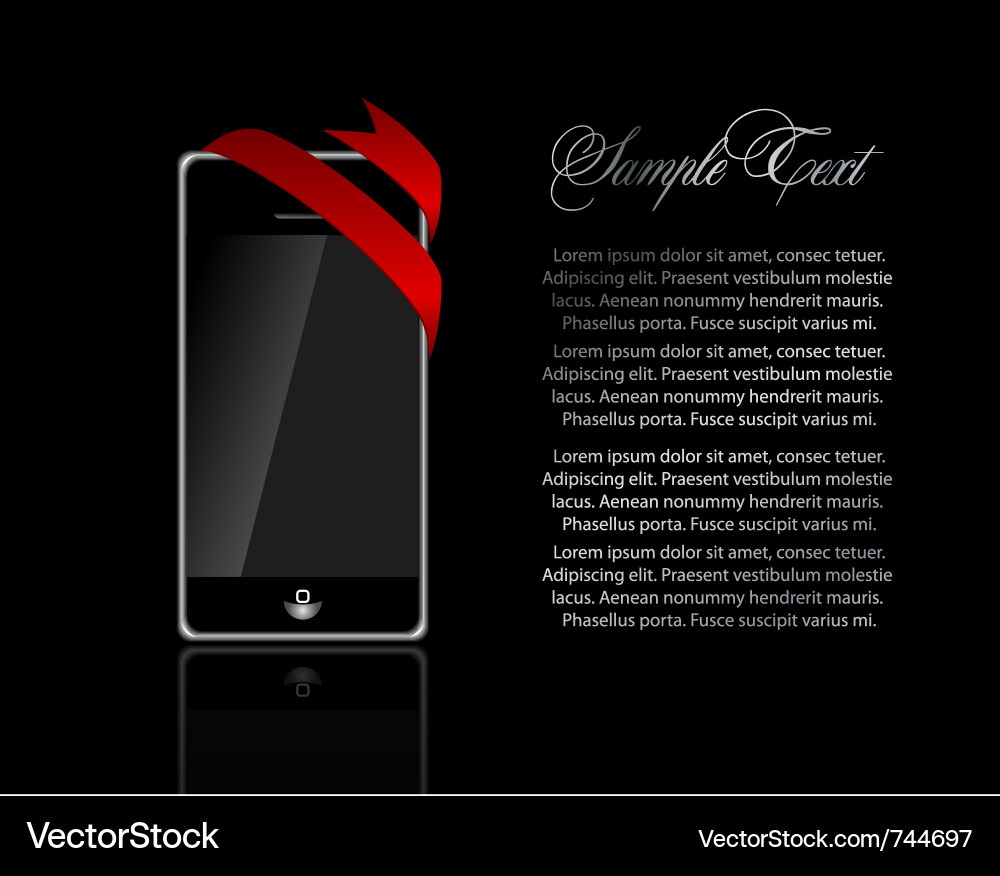 Mobile phone Royalty Free Vector Image - VectorStock