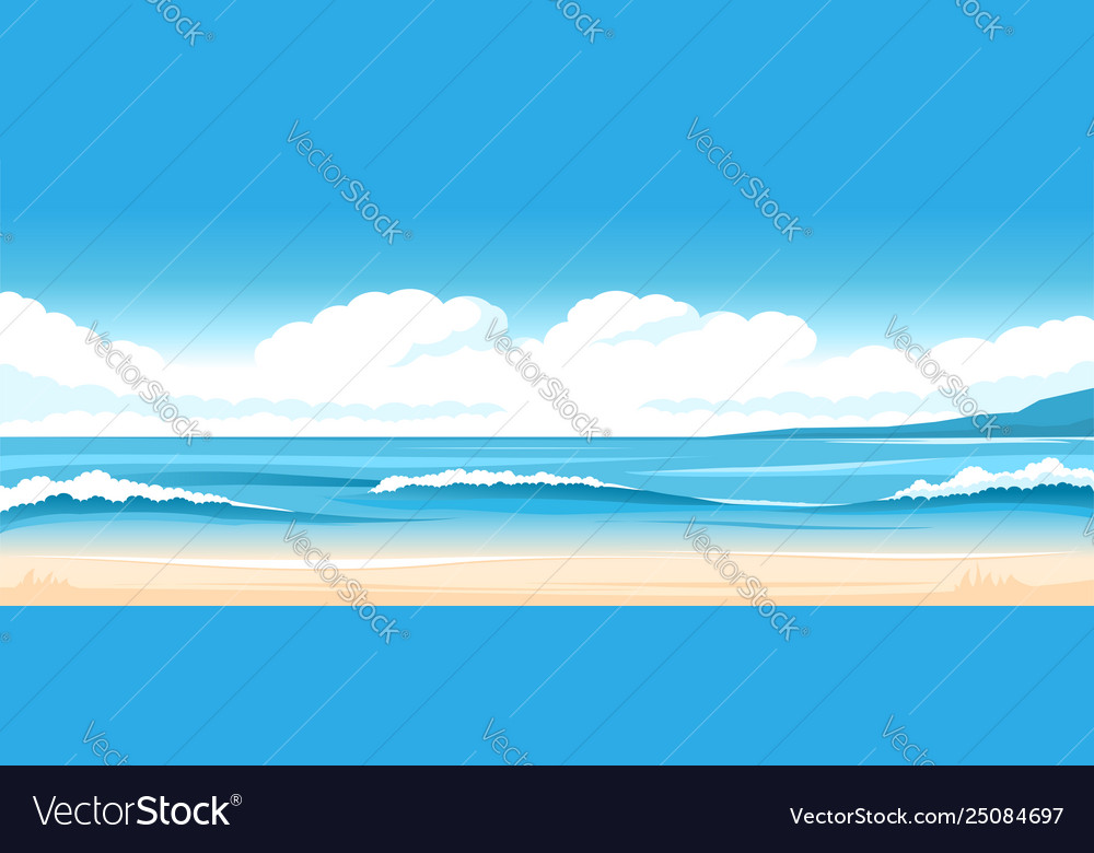 Simple ocean landscape