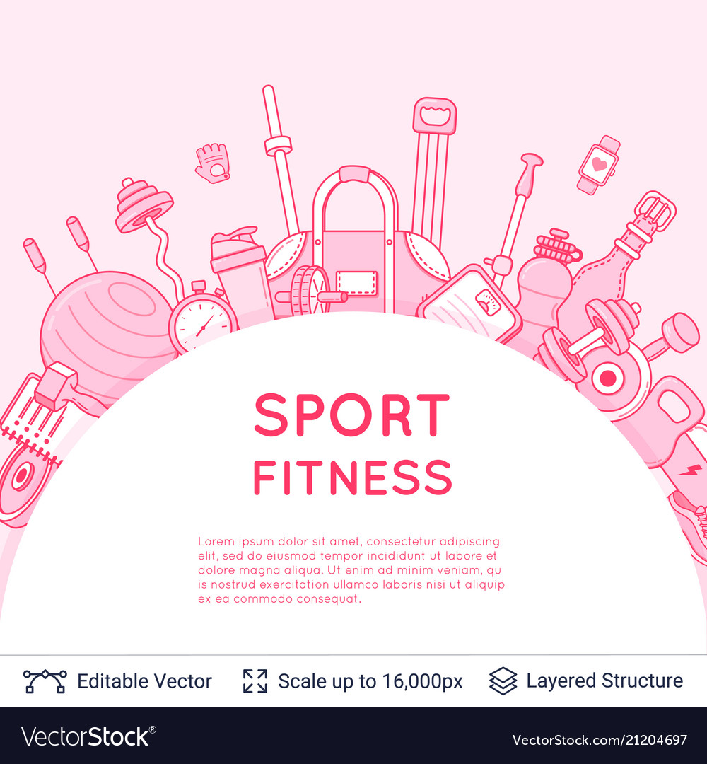 Sport and fitness background