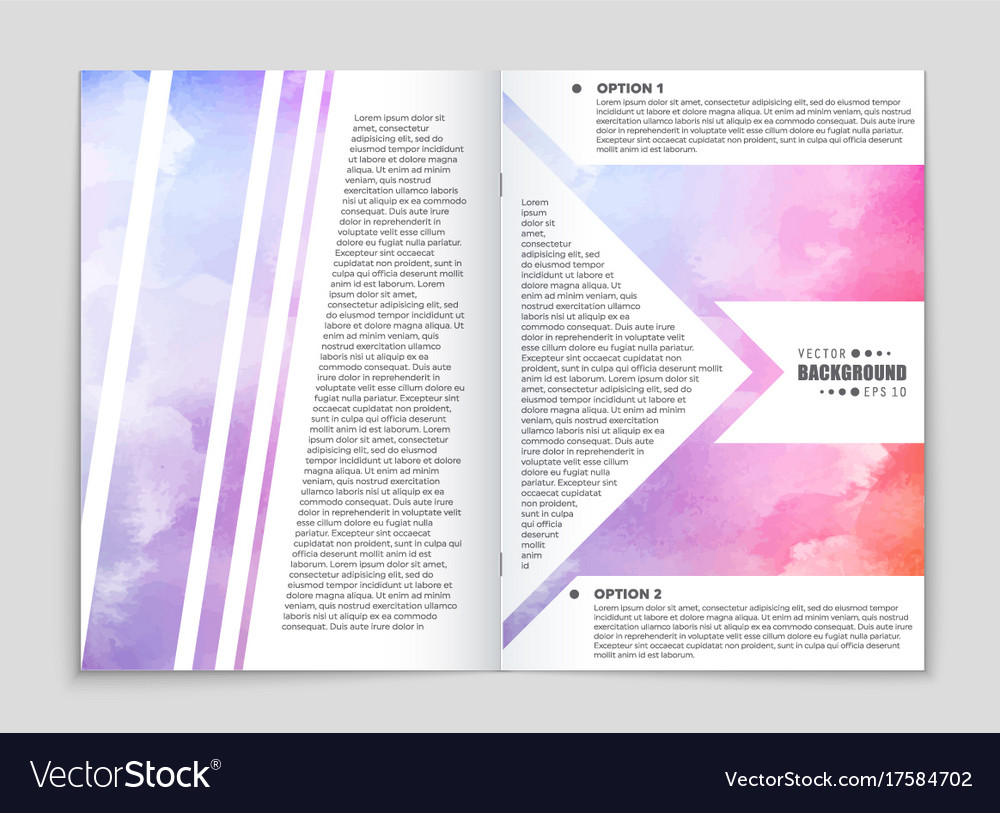 Abstract layout background set for art