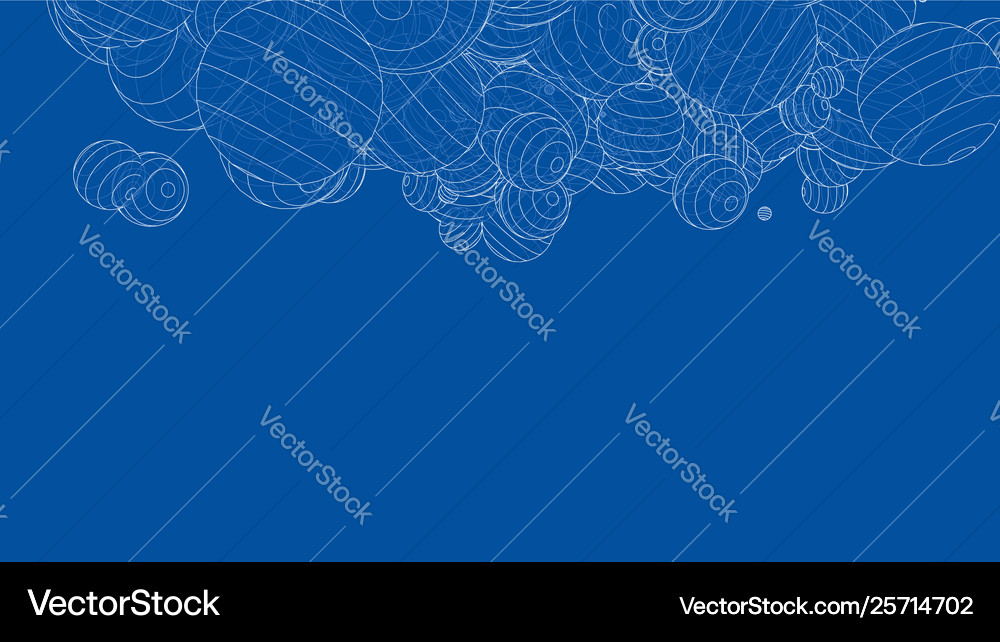 Abstract spheres background Royalty Free Vector Image