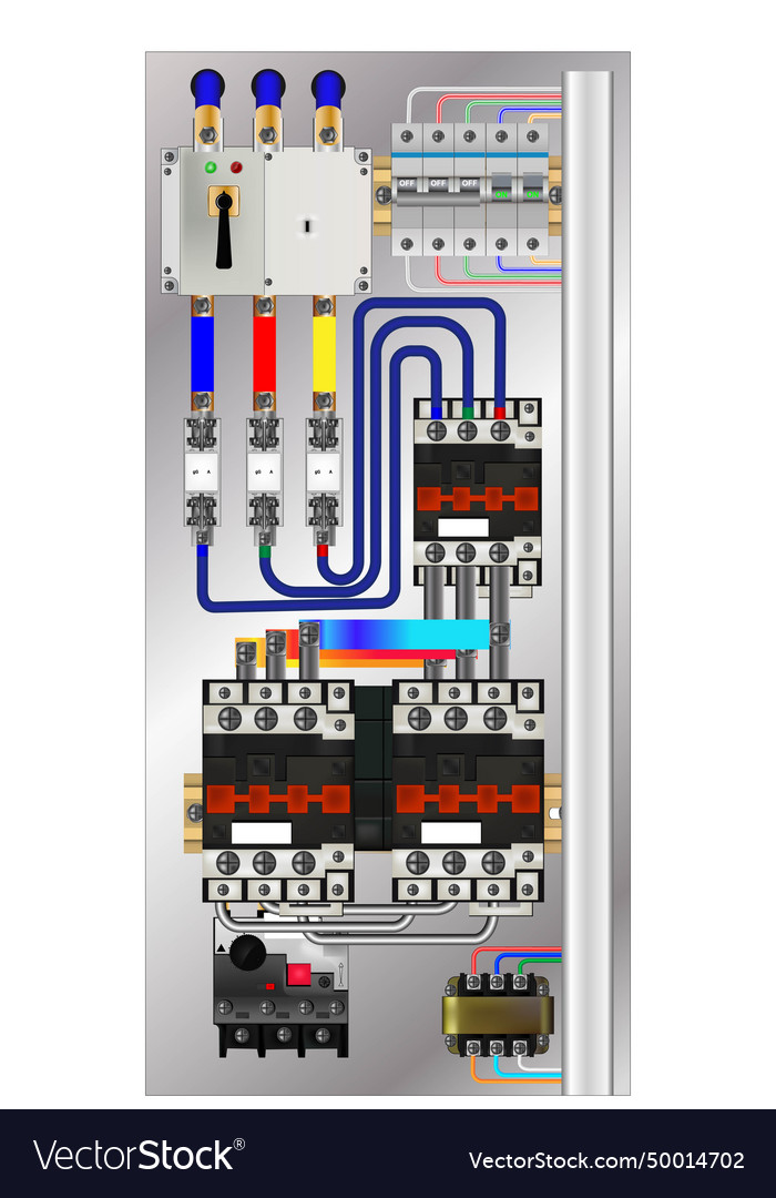 Control panel production Royalty Free Vector Image