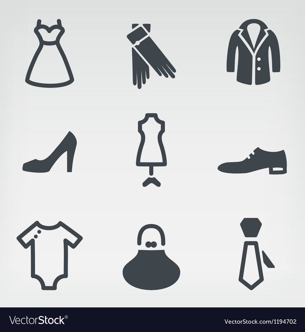 Clothes icon Royalty Free Vector Image - VectorStock